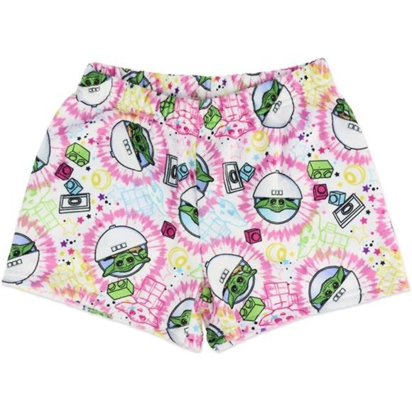 LEGO Star Wars Girls' Pajamas Baby Yoda 2-Piece Sleepset Loungepants and Shorts - Picture 5 of 7